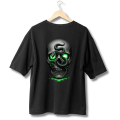 Venom Drip Skull Oversized Tee