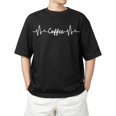 Coffee Heartbeat Oversized Tee