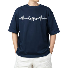 Coffee Heartbeat Oversized Tee