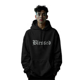 The "Blessed" Old English Text Hoodie
