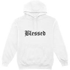 The "Blessed" Old English Text Hoodie