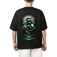 Venom Drip Skull Oversized Tee