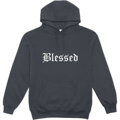 The "Blessed" Old English Text Hoodie