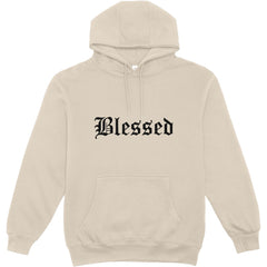 The "Blessed" Old English Text Hoodie