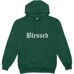 The "Blessed" Old English Text Hoodie