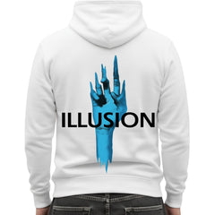 The "Illusion" Abstract Hand Back Graphic Hoodie | Et wears