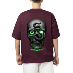 Venom Drip Skull Oversized Tee