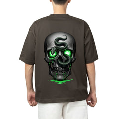 Venom Drip Skull Oversized Tee