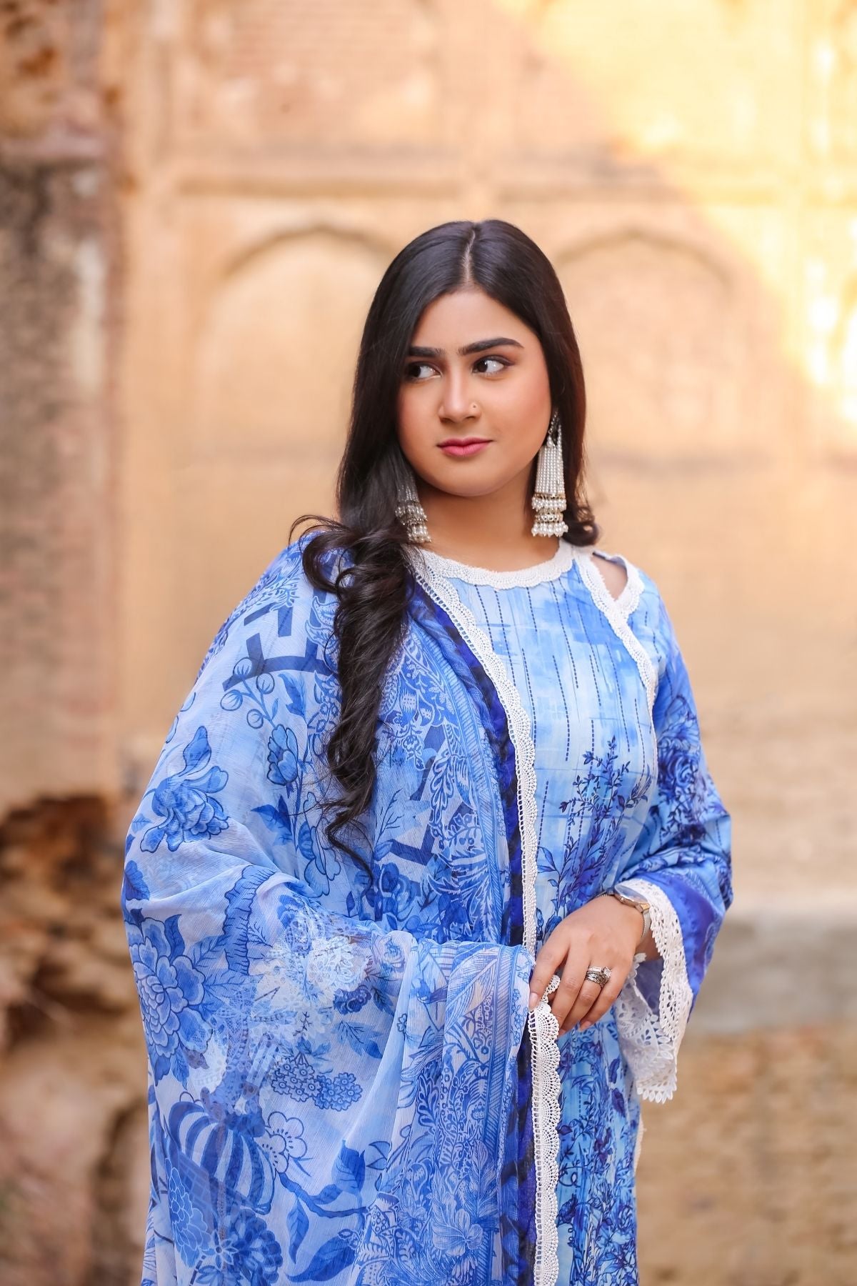 Saadia Ahmed LWSU-25P303 3-Pcs Printed Lawn Secondary image