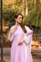Saadia Ahmed LWSU-25CK302 ChikanKari Lilac