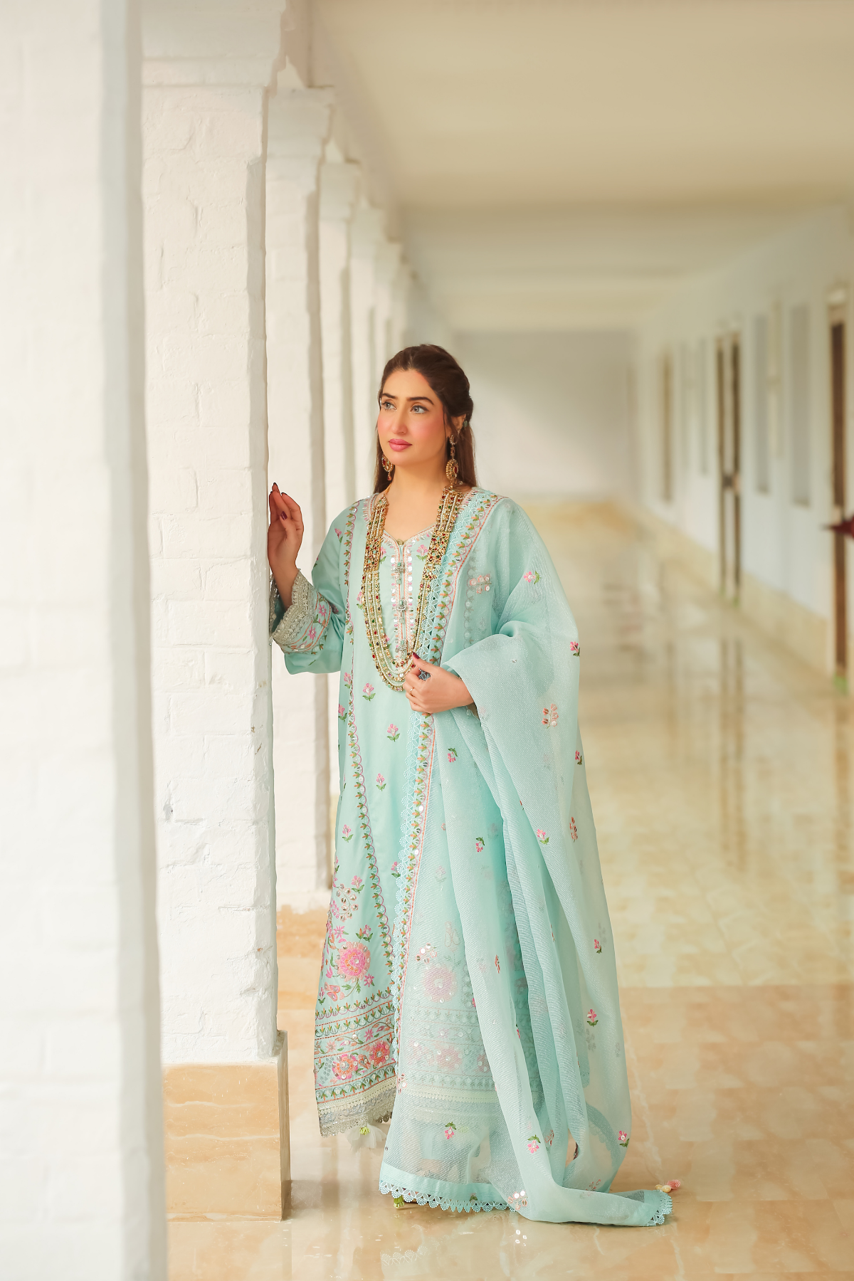 Saadia Ahmed LWSU-25FE304 Embroidered Cotton Secondary image