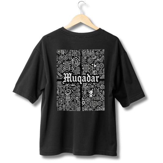 The Muqadar Tee: Destiny's Blueprint - Qalamkari Vol 2