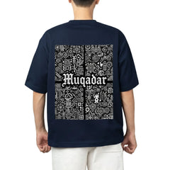 The Muqadar Tee: Destiny's Blueprint - Qalamkari Vol 2