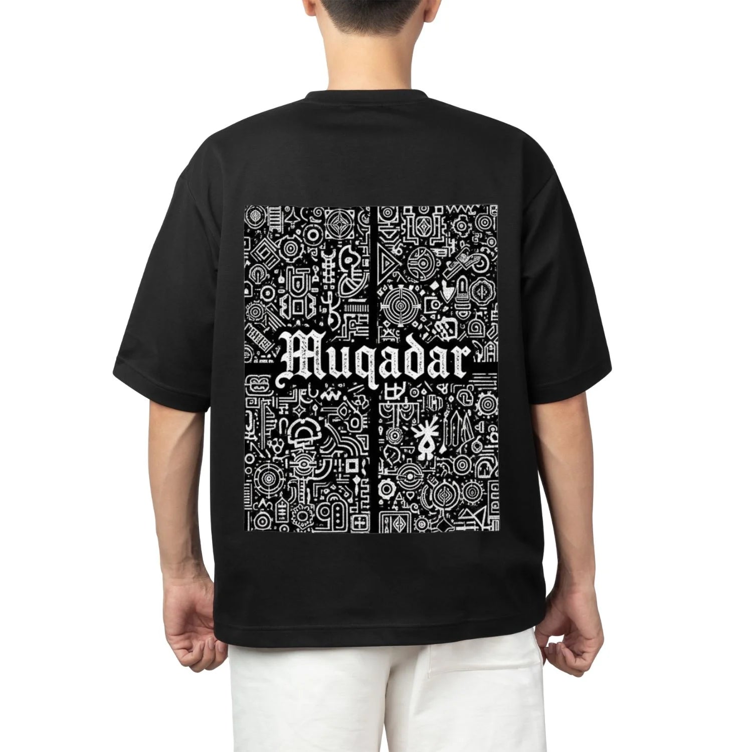 The Muqadar Tee: Destiny's Blueprint - Qalamkari Vol 2