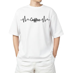 Coffee Heartbeat Oversized Tee