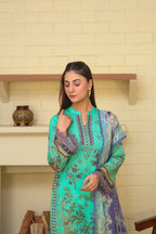 Saadia Ahmed LWSU-25P307 3-Pcs Printed Lawn