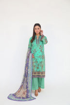 Saadia Ahmed LWSU-25P307 3-Pcs Printed Lawn