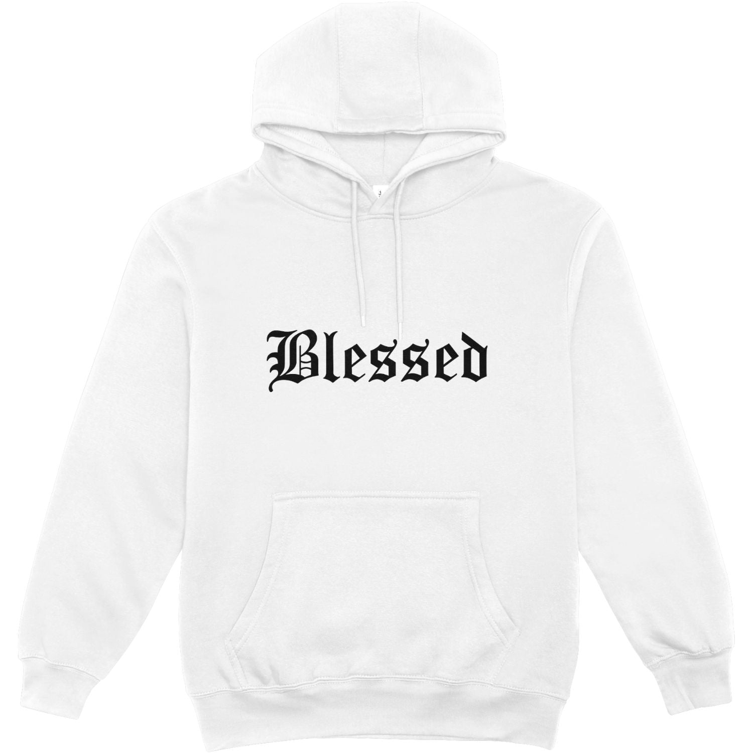 The "Blessed" Old English Text Hoodie