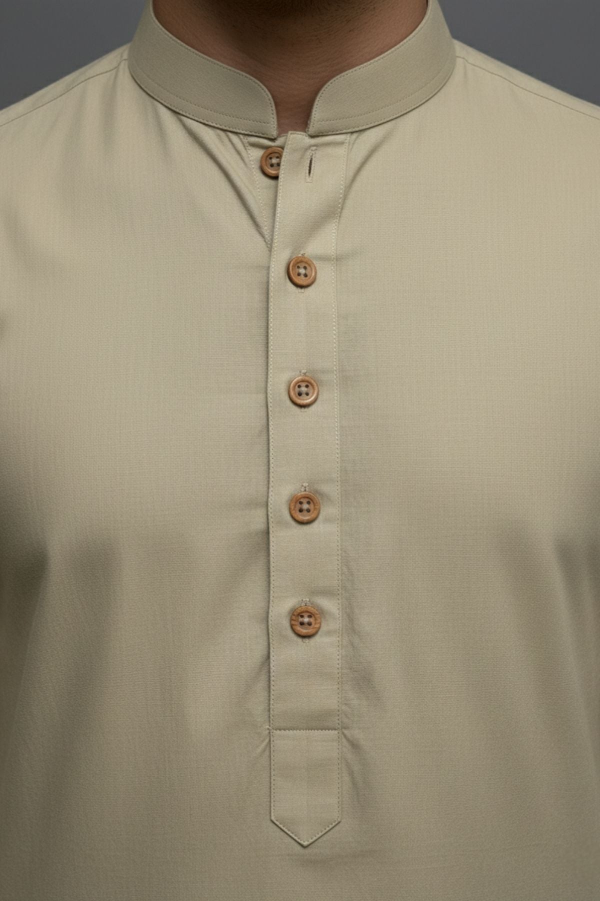 Egyptian Cotton Aethar by Alkaram | Light Khaki | Executive Blended Collection (4.5 Meters) Main image