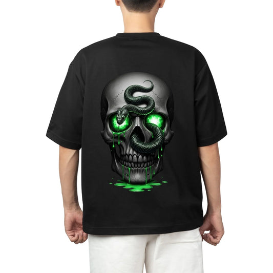 Venom Drip Skull Oversized Tee