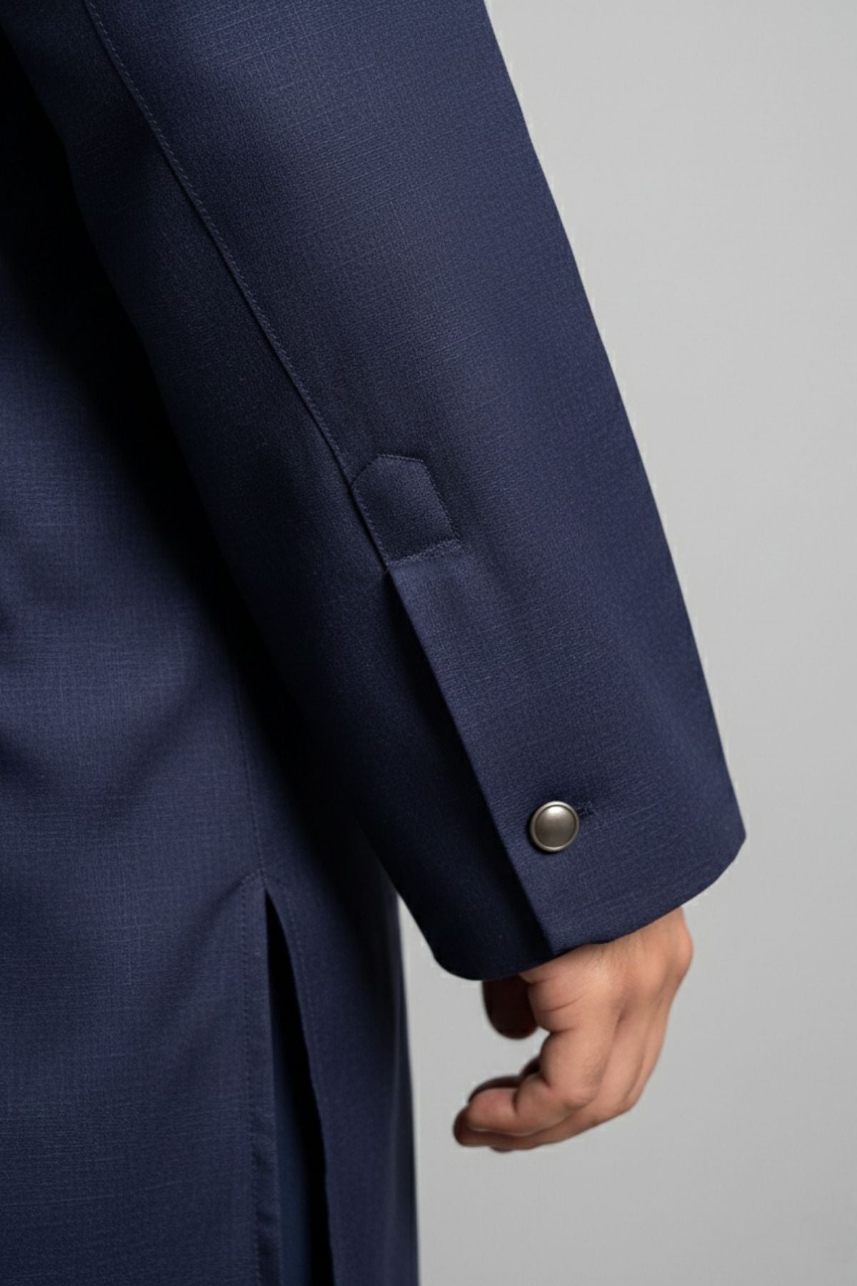 Omni by Alkaram | Executive Wash & Wear Collection – Mid-Blue Edition - (4.5 Meters) Secondary image