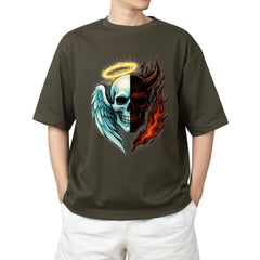 Duality of Fate Angel & Demon Skull Tee