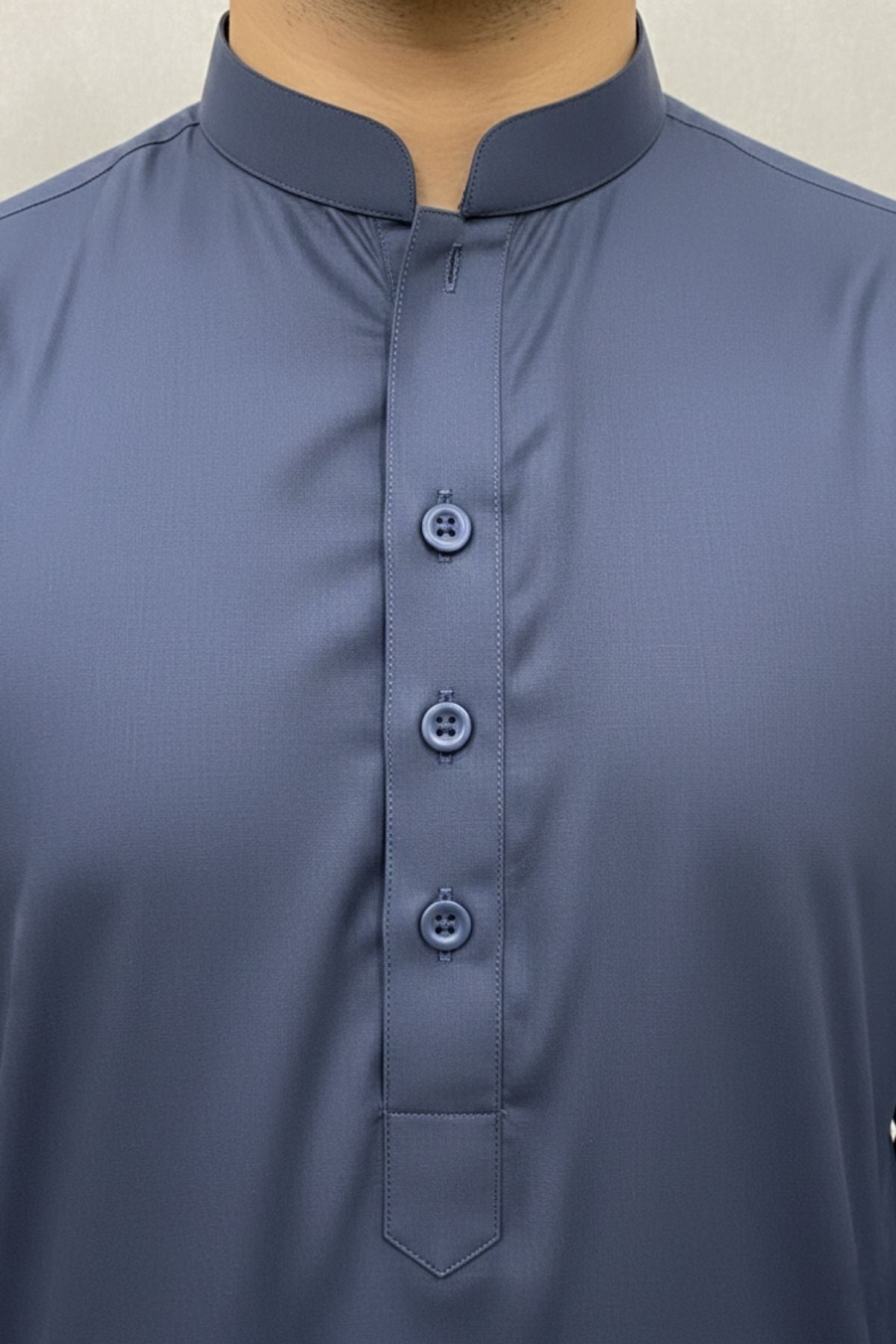 Egyptian Cotton Cobalt by Alkaram | Ash Blue| Executive Blended Collection (4.5 Meters) Main image