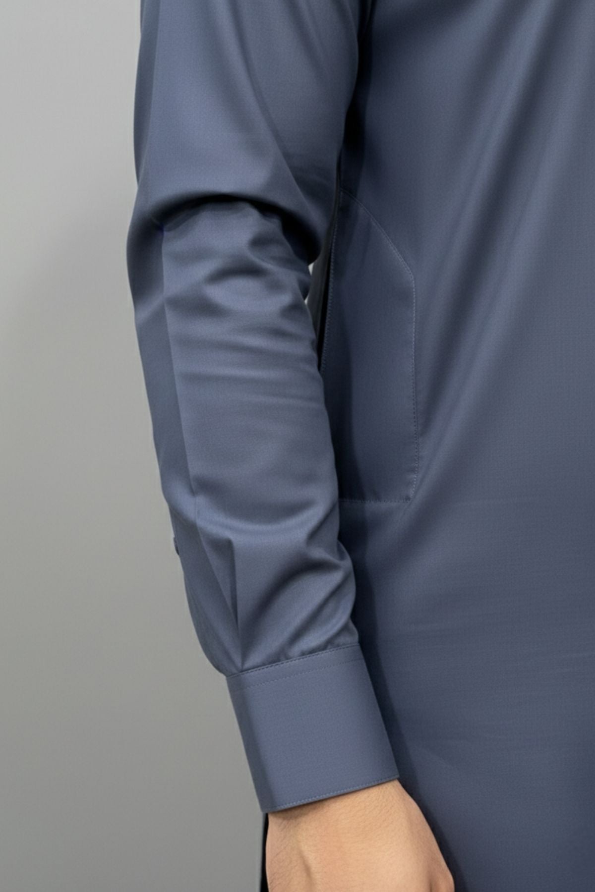 Egyptian Cotton Cobalt by Alkaram | Ash Blue| Executive Blended Collection (4.5 Meters) Secondary image