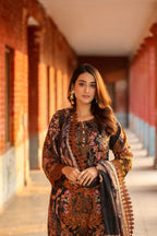 Saadia Ahmed LWSU-25P310 3-Pcs Printed Lawn