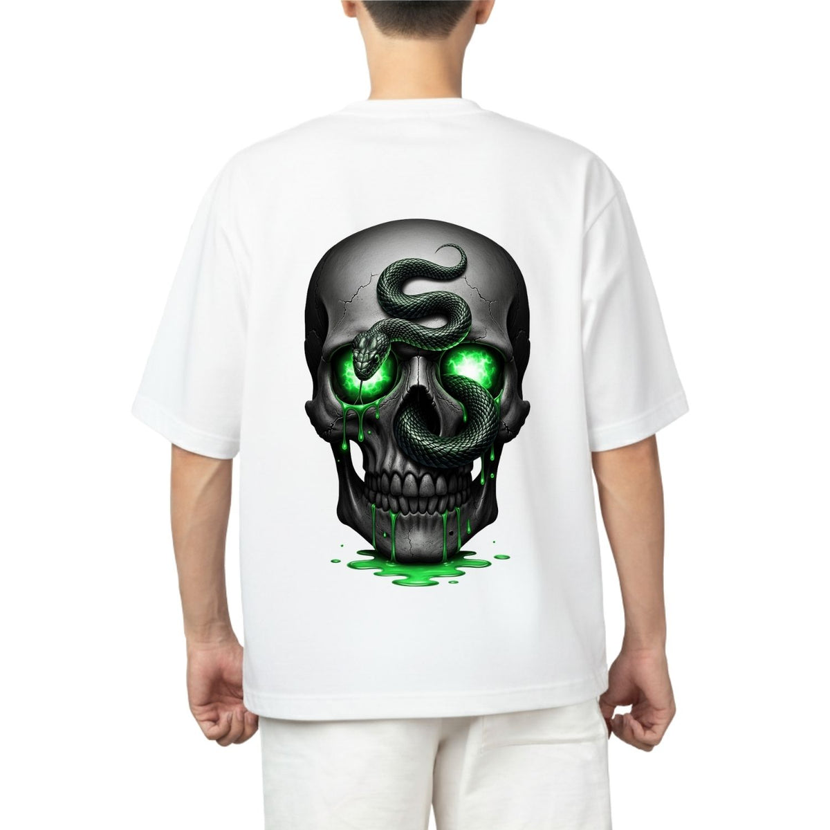Venom Drip Skull Oversized Tee