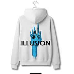 The "Illusion" Abstract Hand Back Graphic Hoodie | Et wears