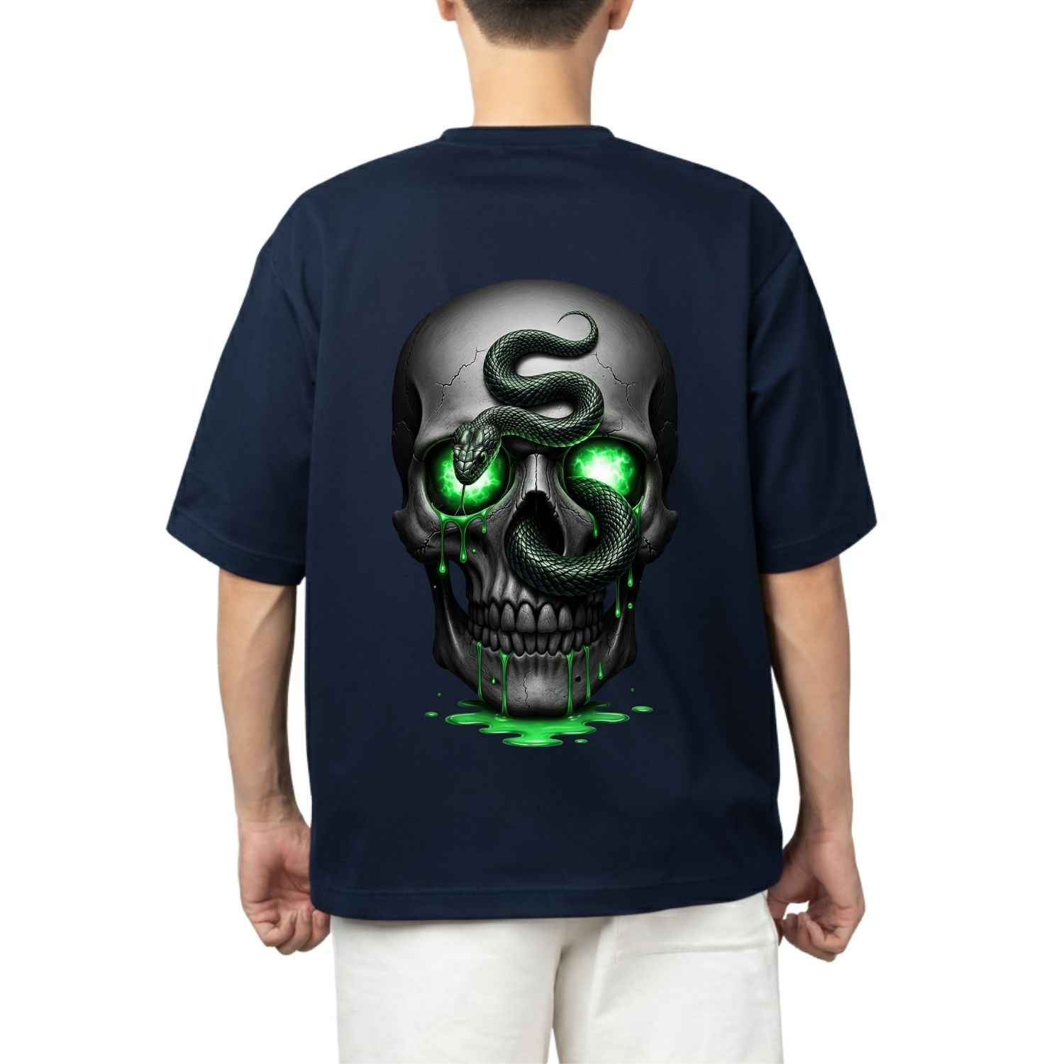 Venom Drip Skull Oversized Tee