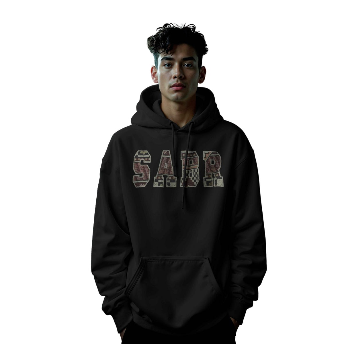 The "SABR" Patience Embroided Hoodie (Red Earth Edition) - SozanKari Vol 4