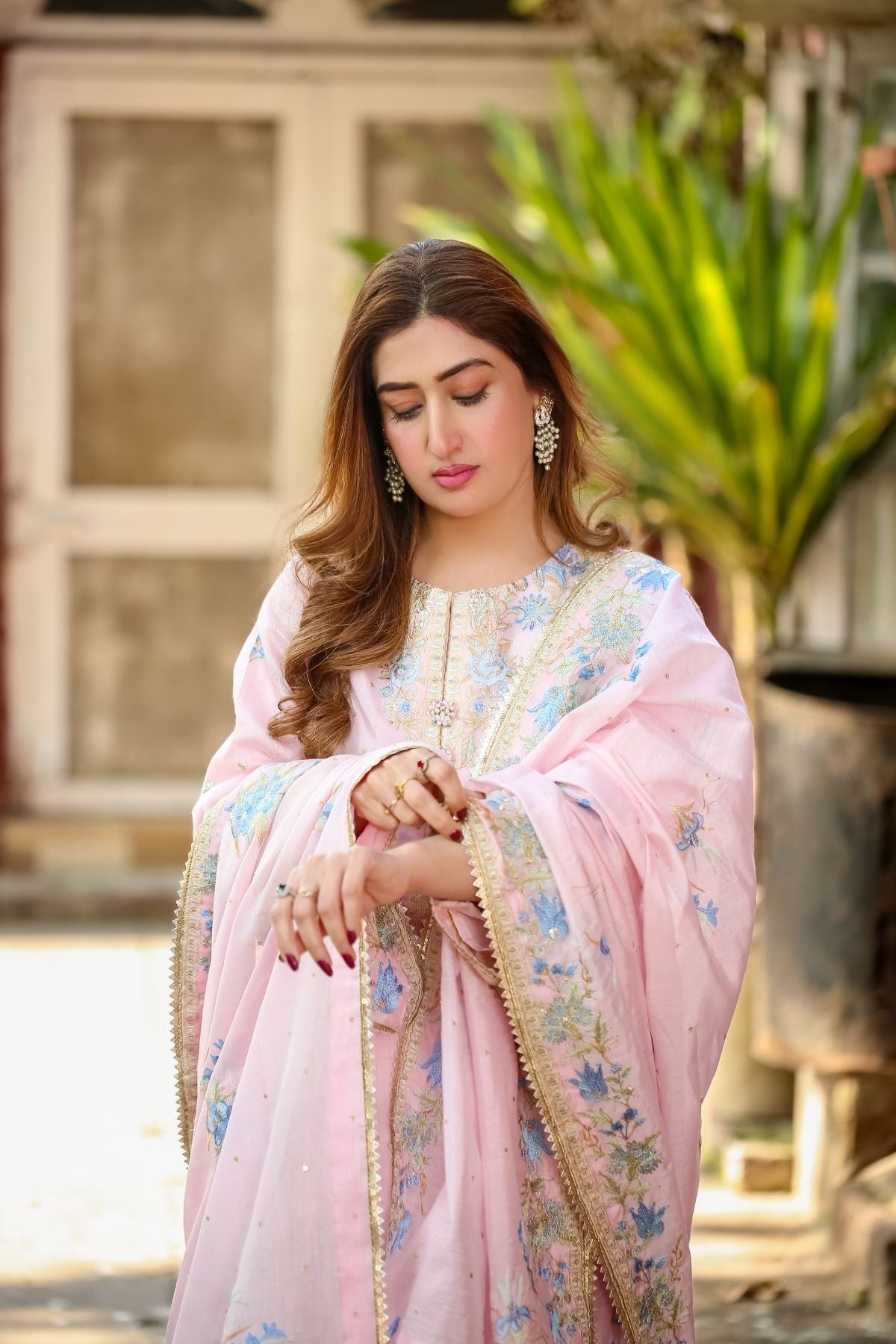 Saadia Ahmed LWSU-25FE308 Embroidered Cotton