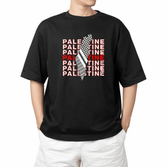 Palestine Keffiyeh Map Tee