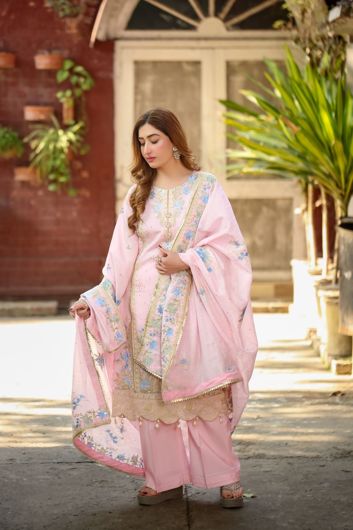 Saadia Ahmed LWSU-25FE308 Embroidered Cotton