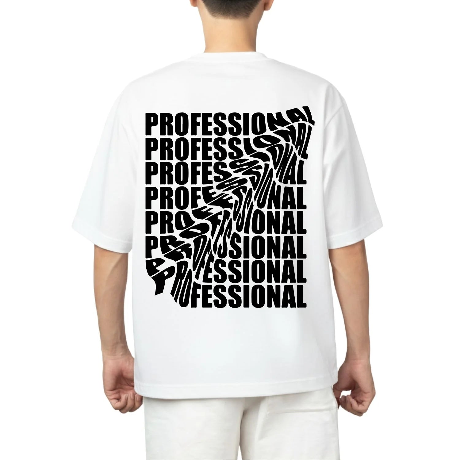 Oversized Black Graphic T-Shirt – Professional Typography Print