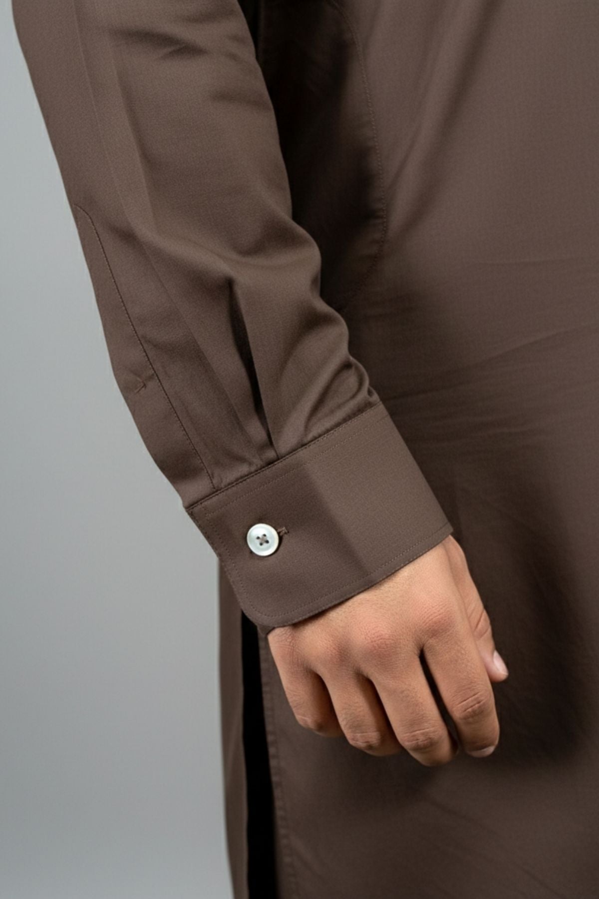 Alkaram Premium American Boski - Dark Brown – Original Unstitched Men’s Collection (4.5 Meters) Secondary image