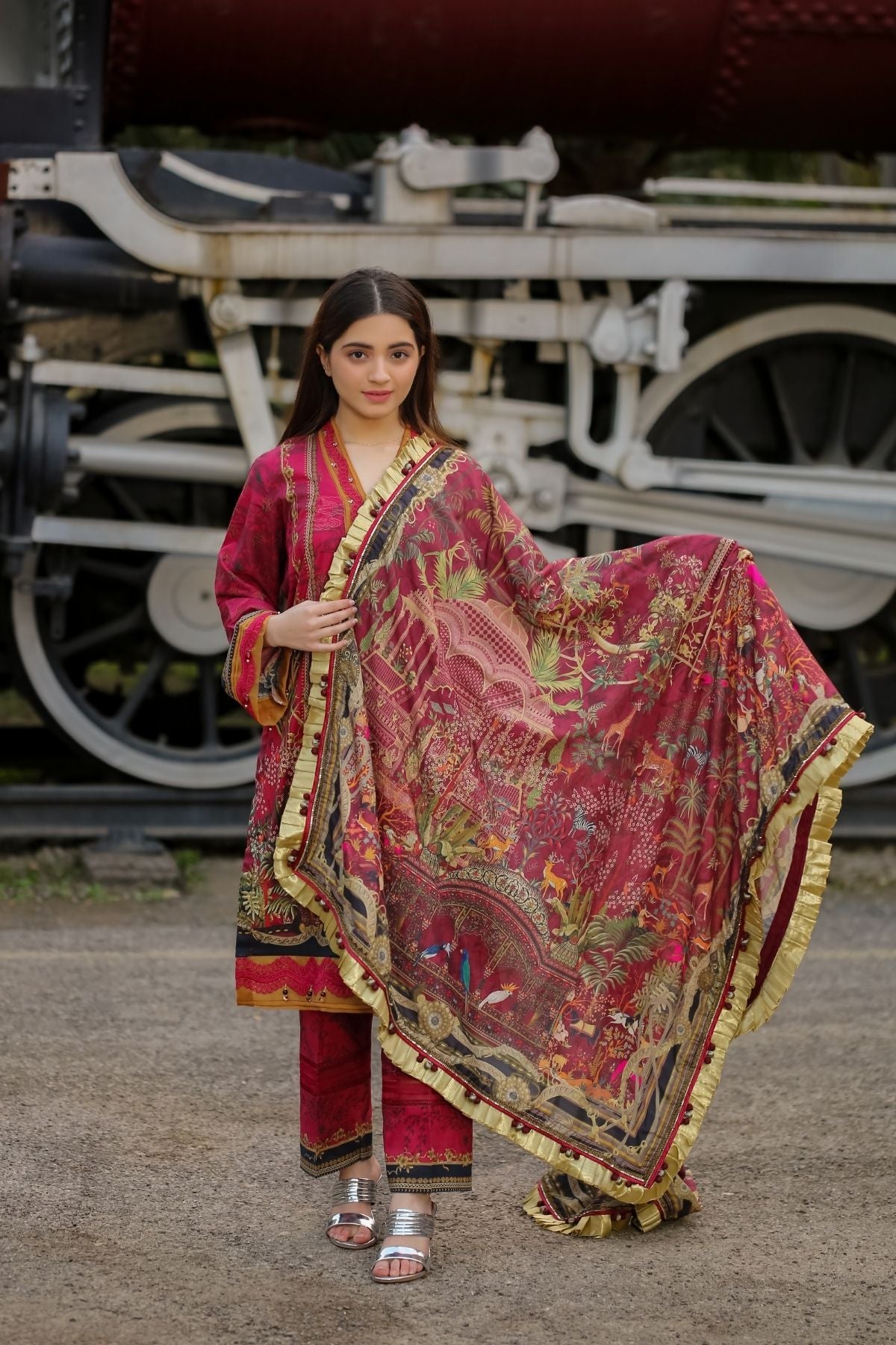Saadia Ahmed LWSU-25P302 3-Pcs Printed Lawn Main image