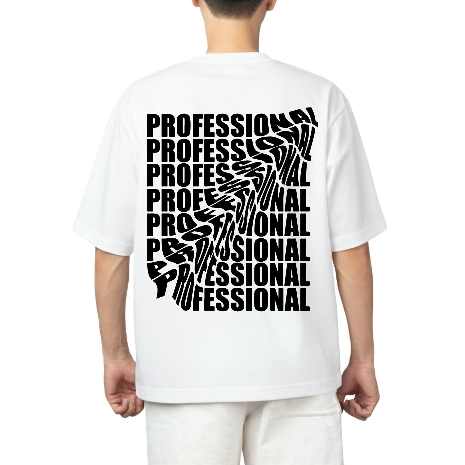 Oversized Black Graphic T-Shirt – Professional Typography Print