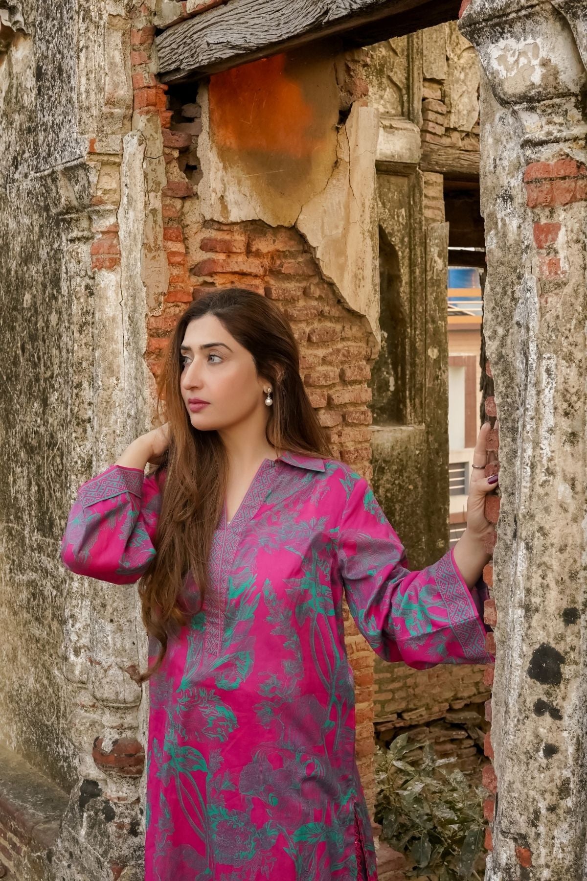 Saadia Ahmed LWSU-25P205 2-Pcs Printed Lawn Secondary image