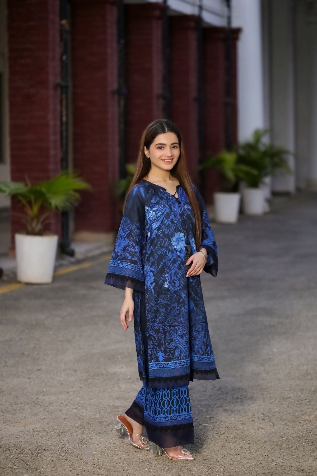 Saadia Ahmed LWSU-25P206 2-Pcs Printed Lawn