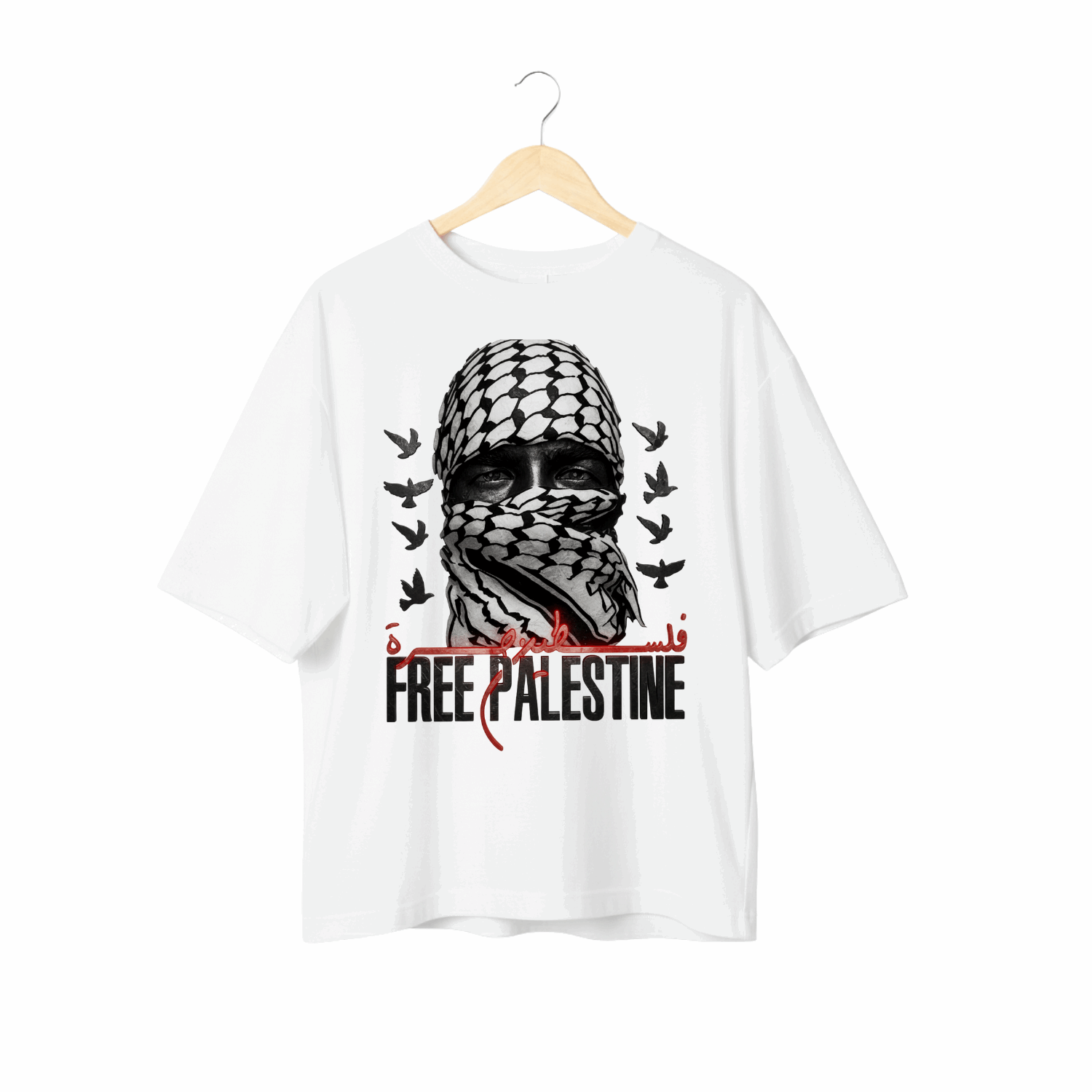 Keffiyeh Gaze Solidarity T-Shirt Main image