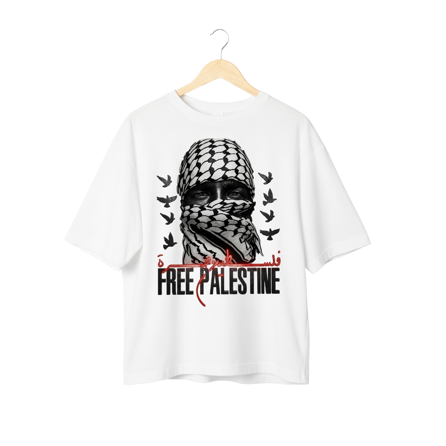 Keffiyeh Gaze Solidarity T-Shirt