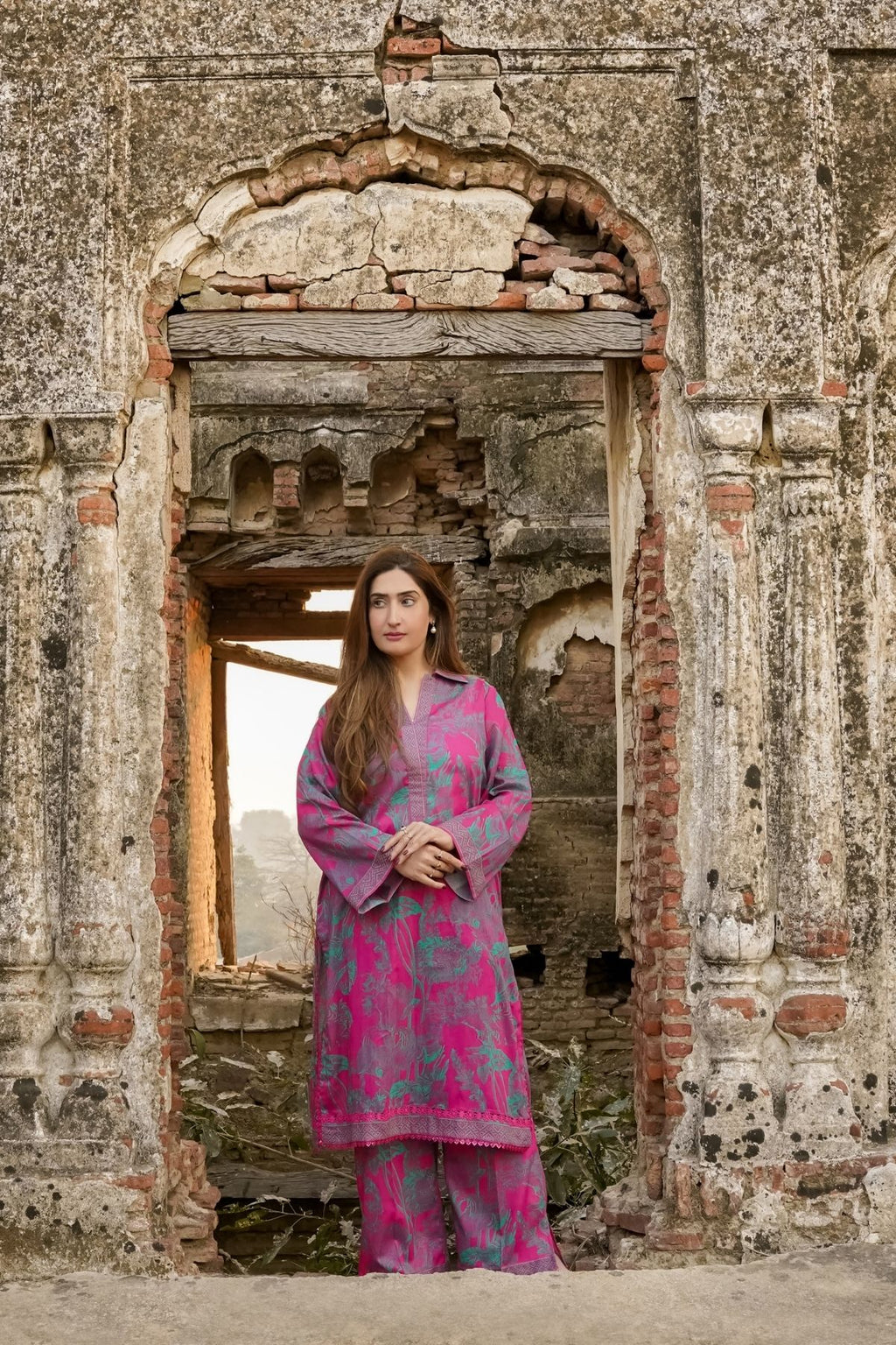 Saadia Ahmed LWSU-25P205 2-Pcs Printed Lawn