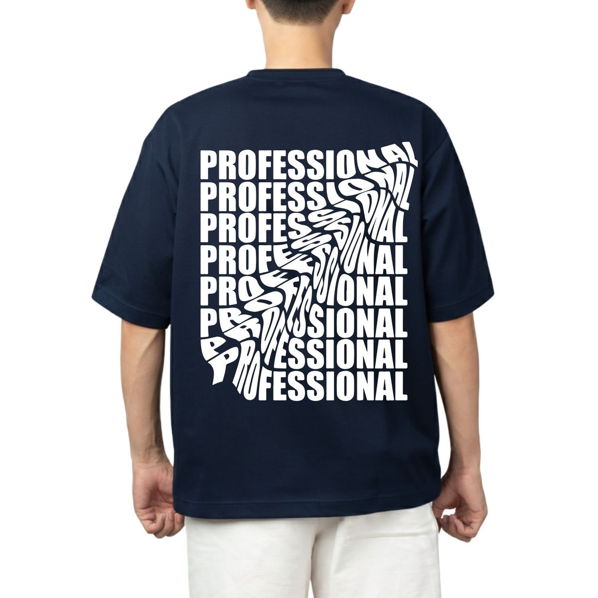 Oversized Black Graphic T-Shirt – Professional Typography Print