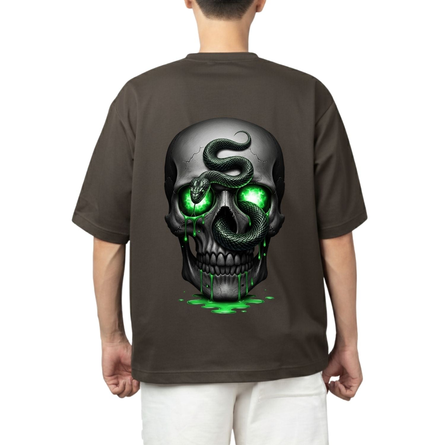 Venom Drip Skull Oversized Tee