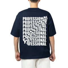 Oversized Black Graphic T-Shirt – Professional Typography Print