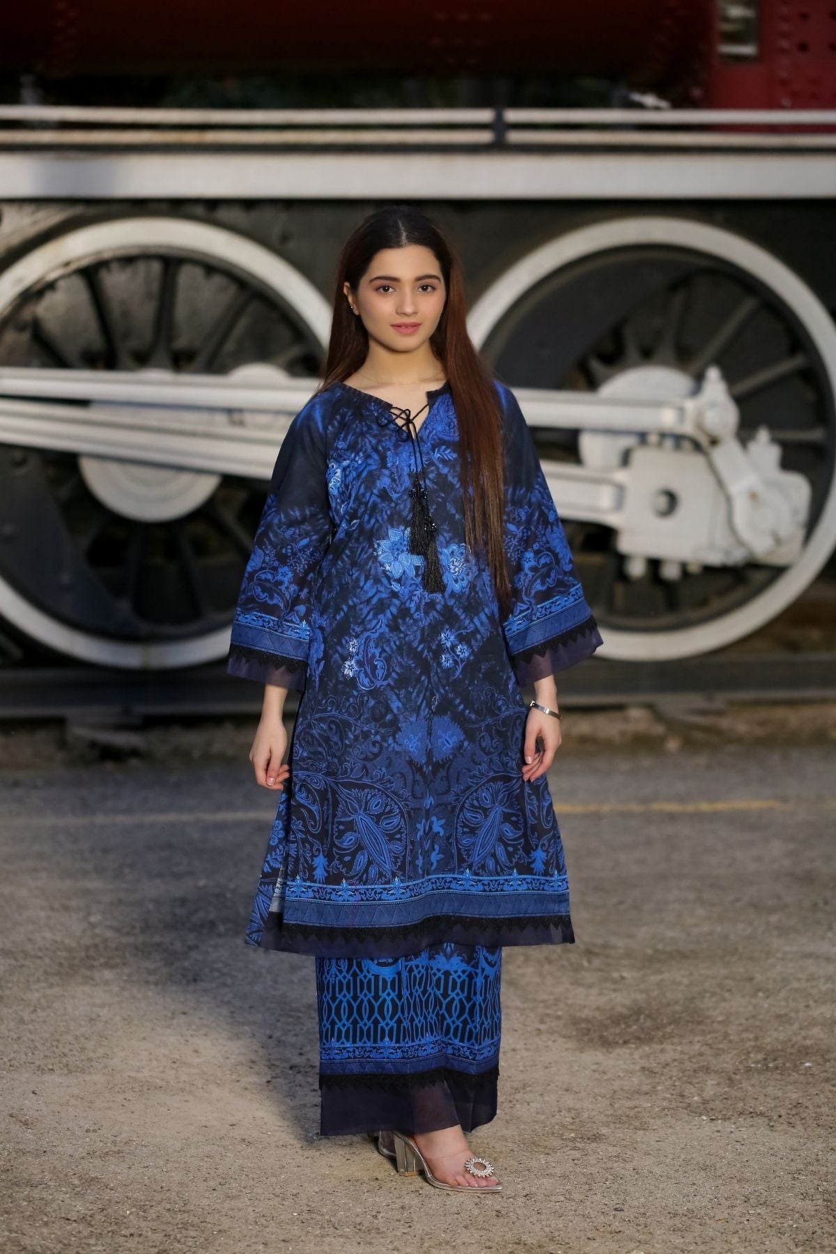 Saadia Ahmed LWSU-25P206 2-Pcs Printed Lawn