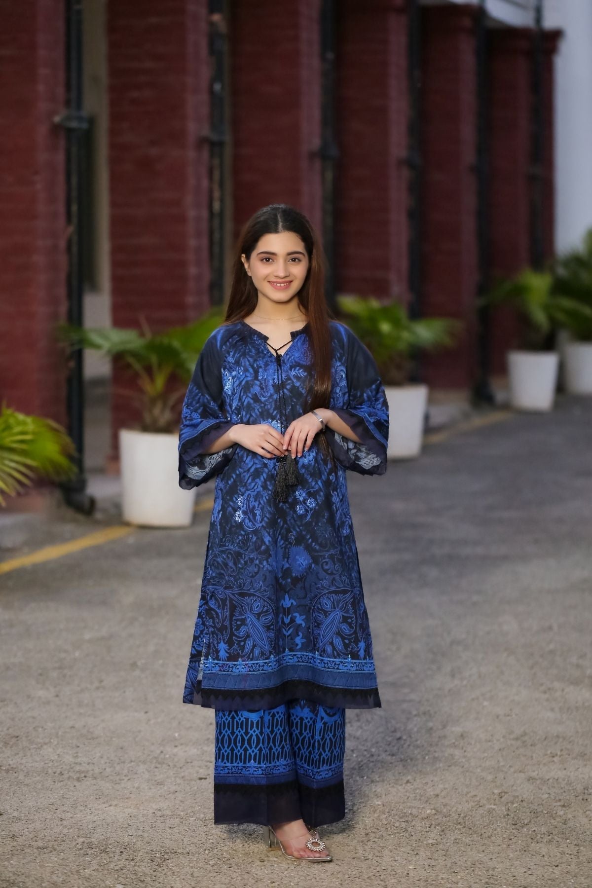 Saadia Ahmed LWSU-25P206 2-Pcs Printed Lawn